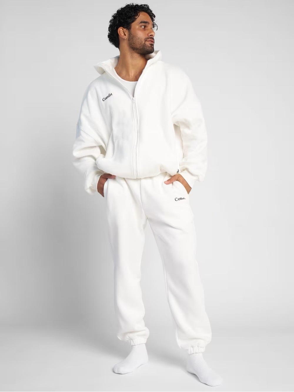 Comfort Cloud Zip Hoodie Snow M Snow color